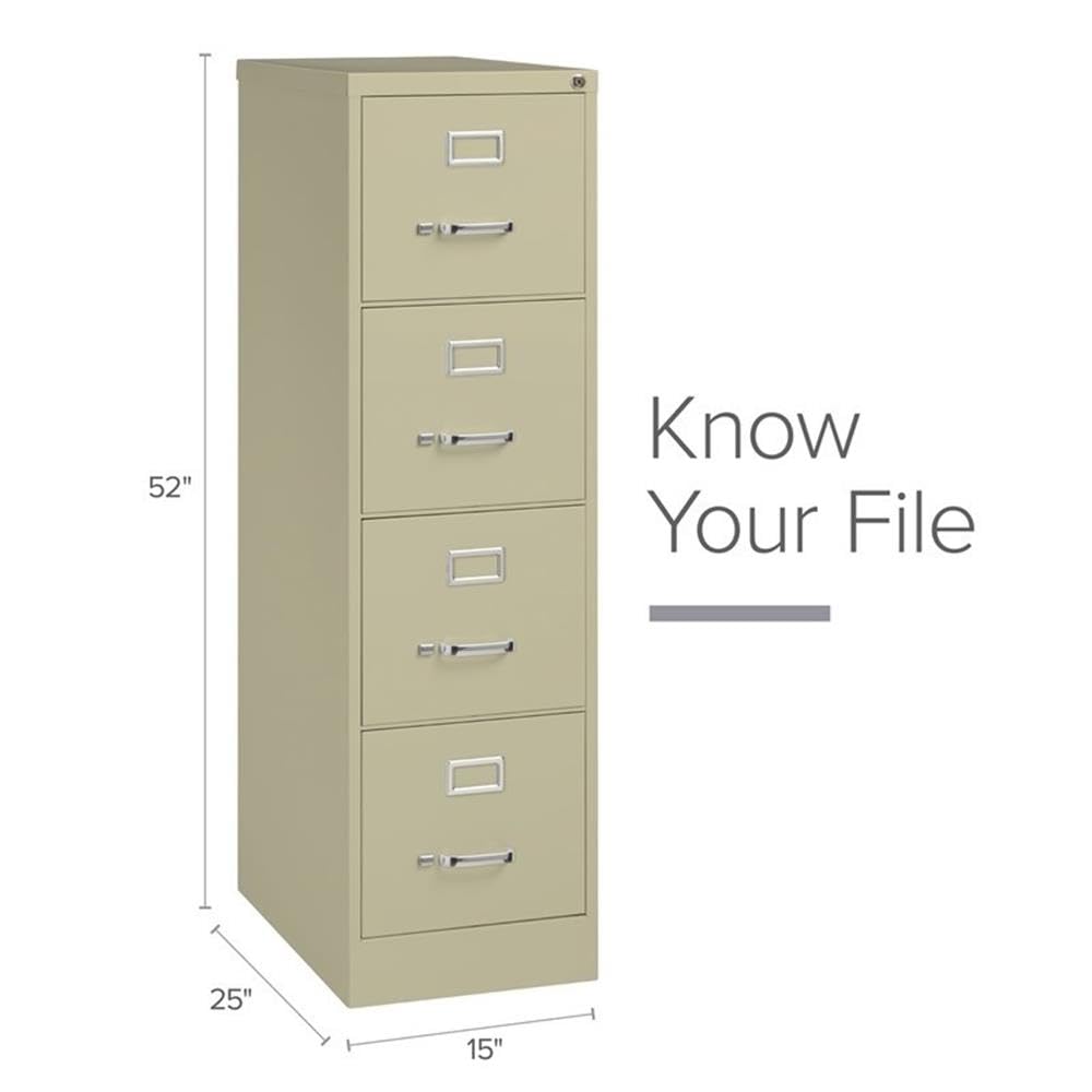 Beige 4-Drawer Metal Letter File Cabinet T971