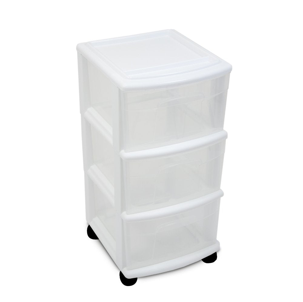 3-Drawer Cart White Y339