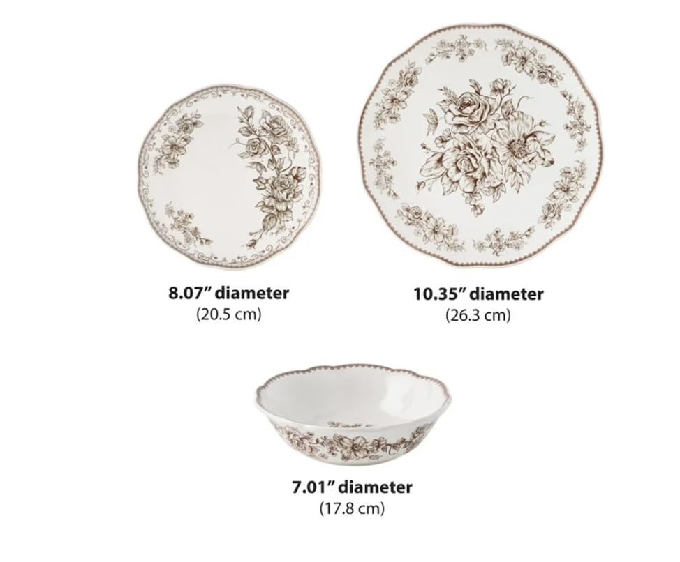 12-Piece Stoneware Dinnerware Set F247