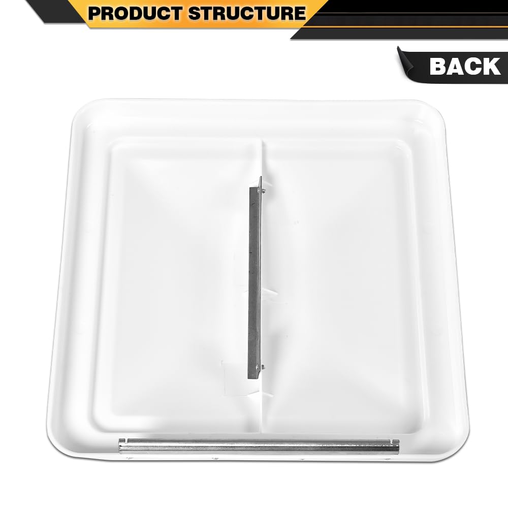 White 14" x 14" Roof Vent Cover Replacement 2pcs P53815