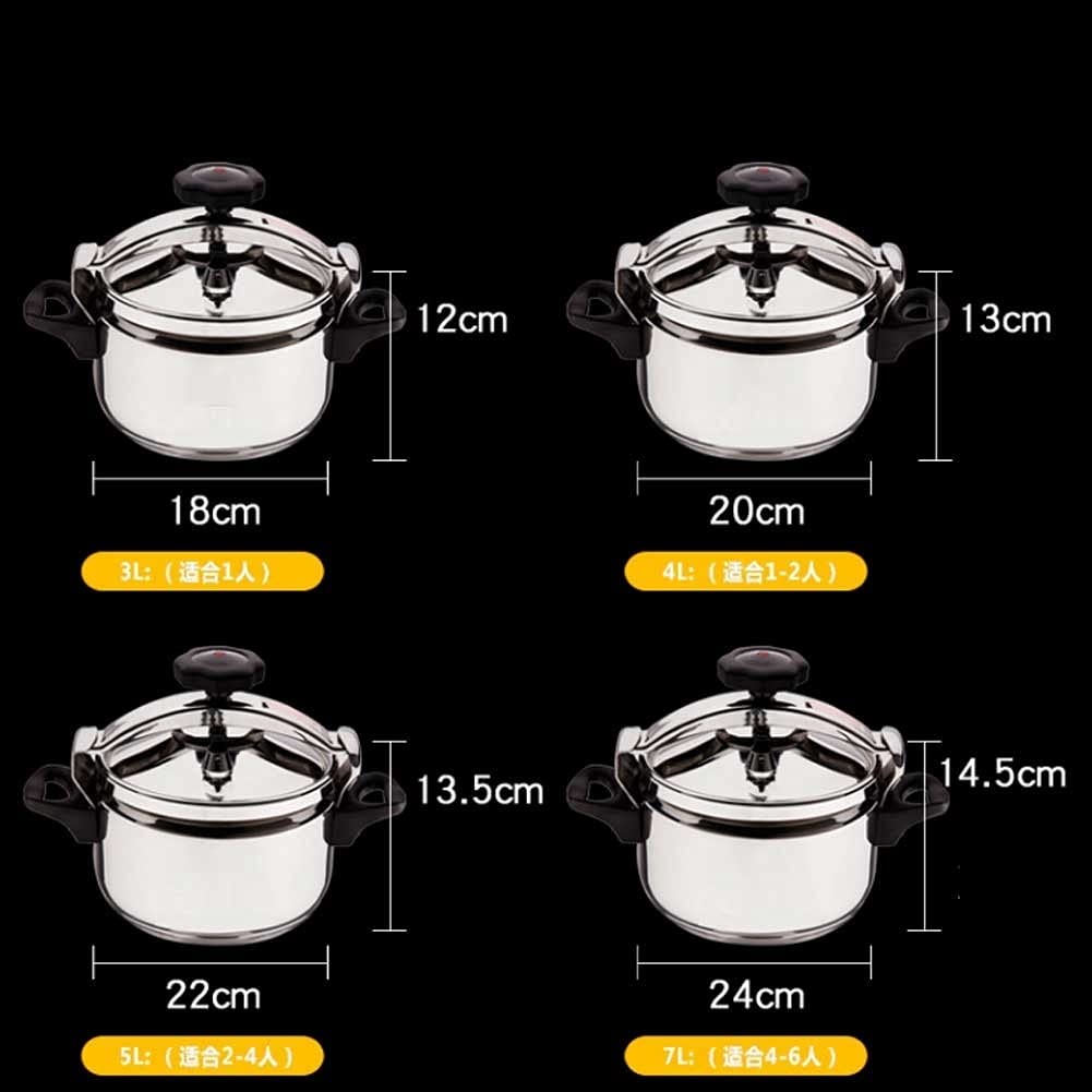 Portable Mini Camping 304 Stainless Steel Pressure Cooker 3L B374