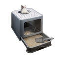 Foldable Enclosed Cat Litter Box with Lid S49735