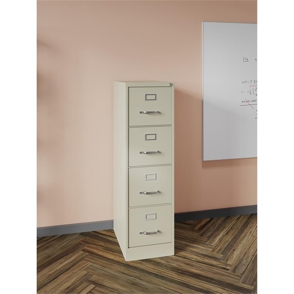 Beige 4-Drawer Metal Letter File Cabinet T971