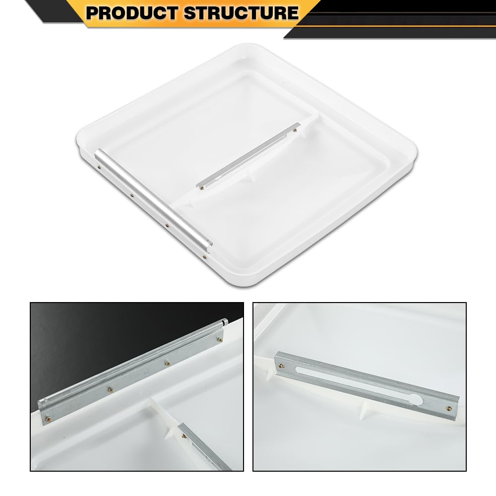 White 14" x 14" Roof Vent Cover Replacement 2pcs P53815