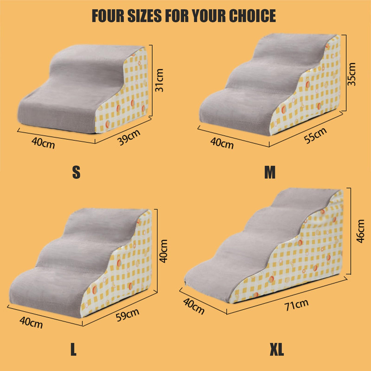 3 Step Foam Pet Stairs A9069