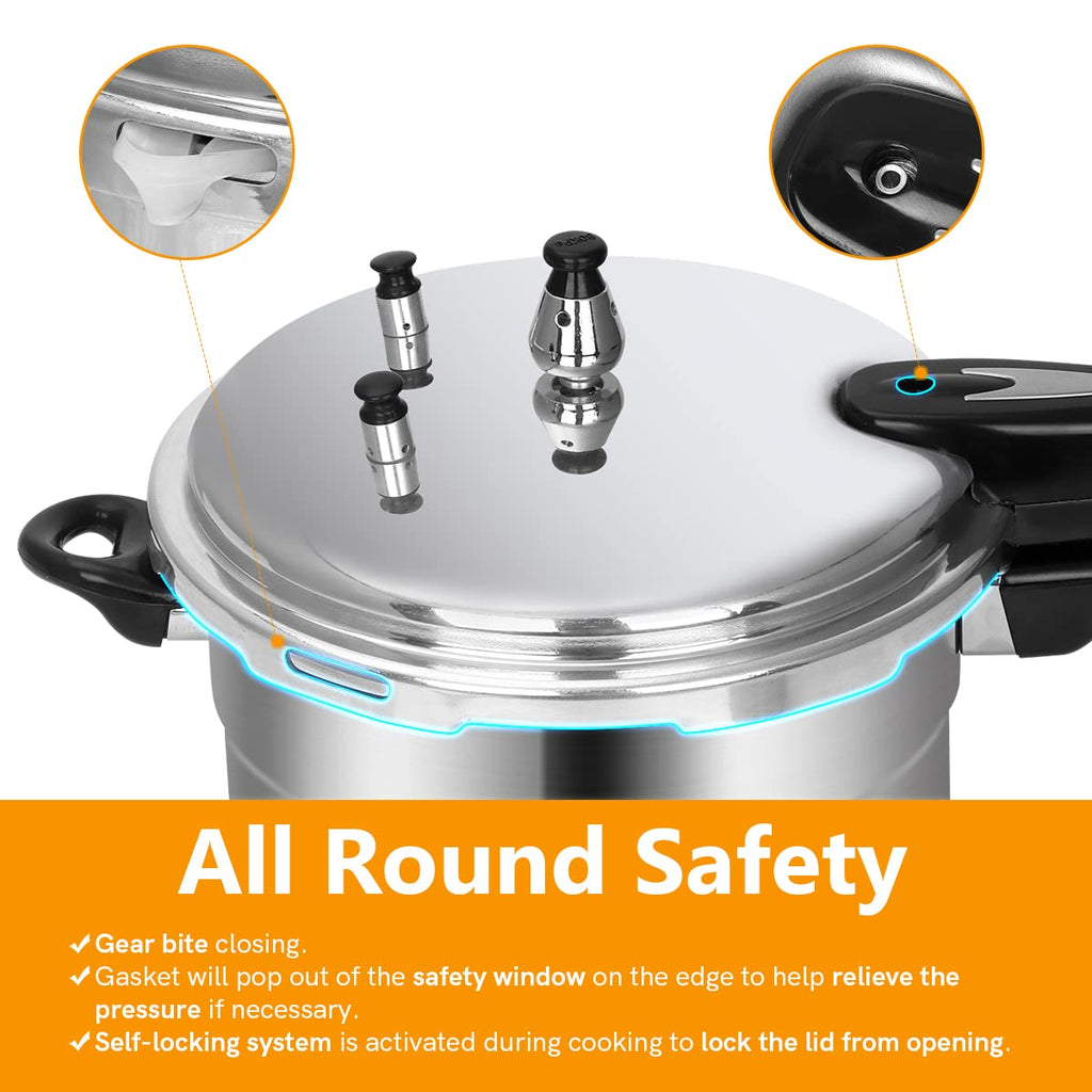 5.3 Qt Aluminum Stovetop Pressure Cooker & Canner R119447