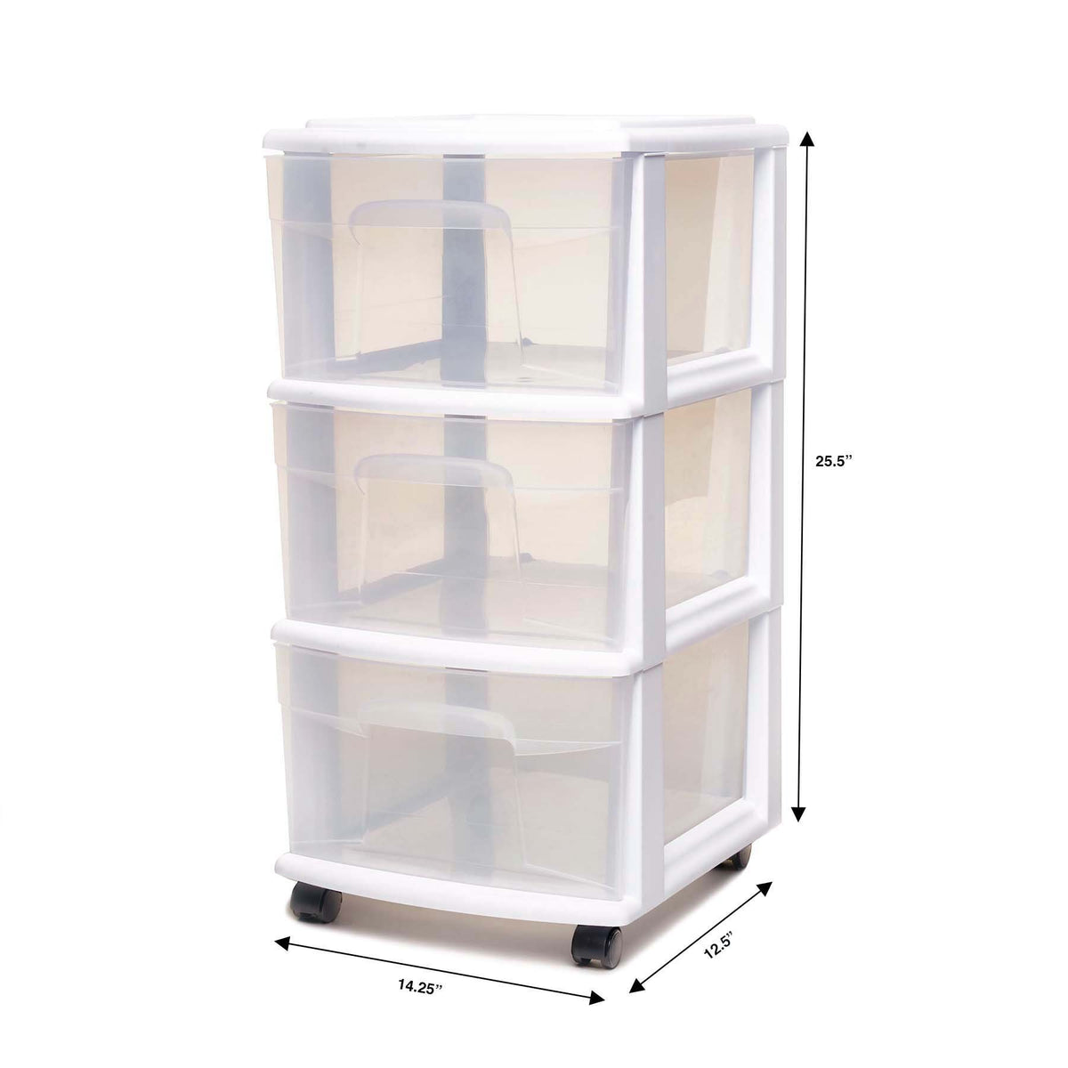 3-Drawer Cart White Y339