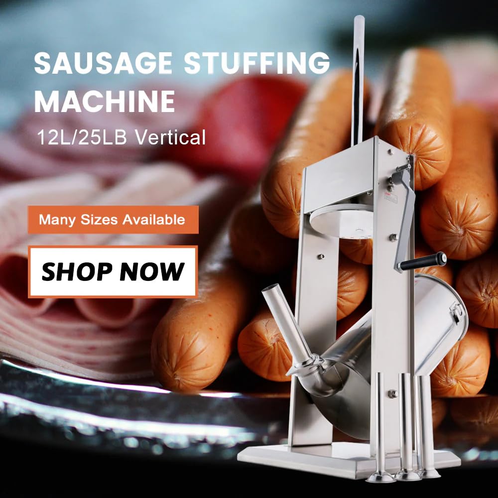 25 Lb Stainless Steel Vertical Sausage Stuffer J9780