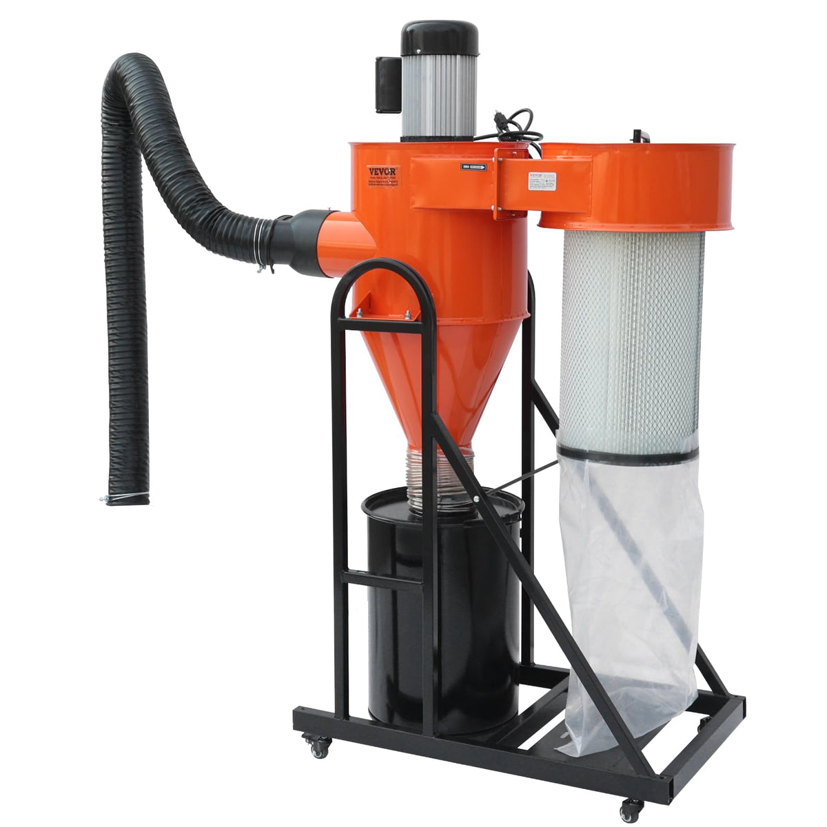 2 HP Portable Dust Collector with 39 Gallon Collection Bag H1377