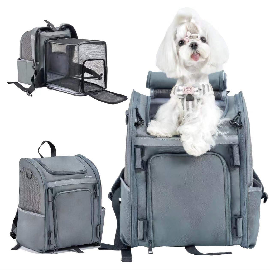 Expandable Foldable Pet Carrier Backpack J19880