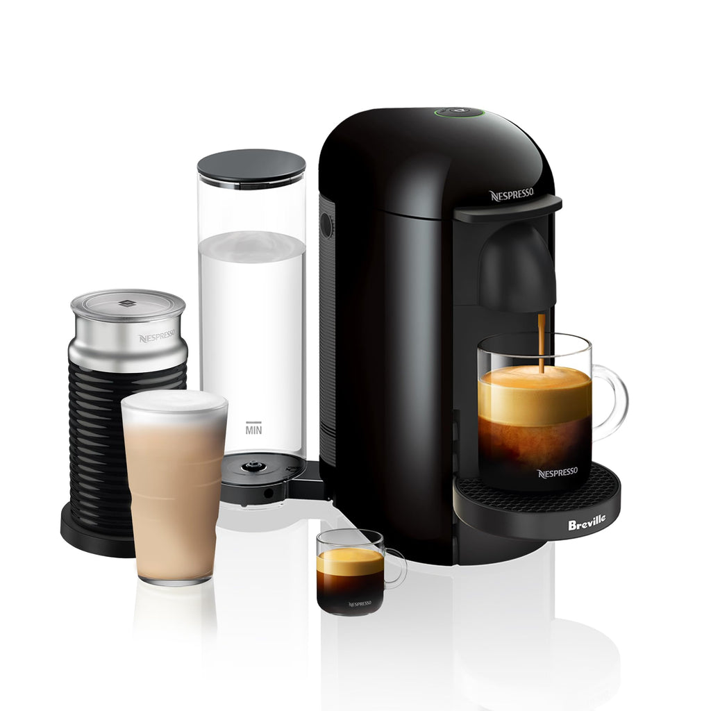 Ink Black Coffee and Espresso Maker with Milk Frother S715367
