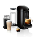 Ink Black Coffee and Espresso Maker with Milk Frother S715367