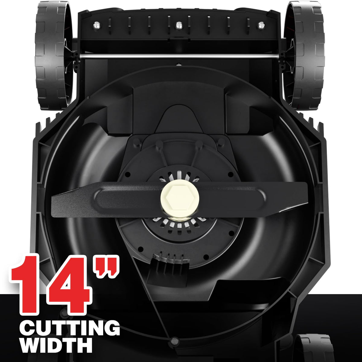 14" Corded Electric Lawn Mower with 3-Position Height Adjustment M500821
