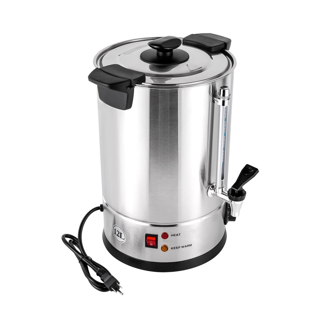 12L Stainless Steel Commercial Coffee Urn with Temp Control N78870