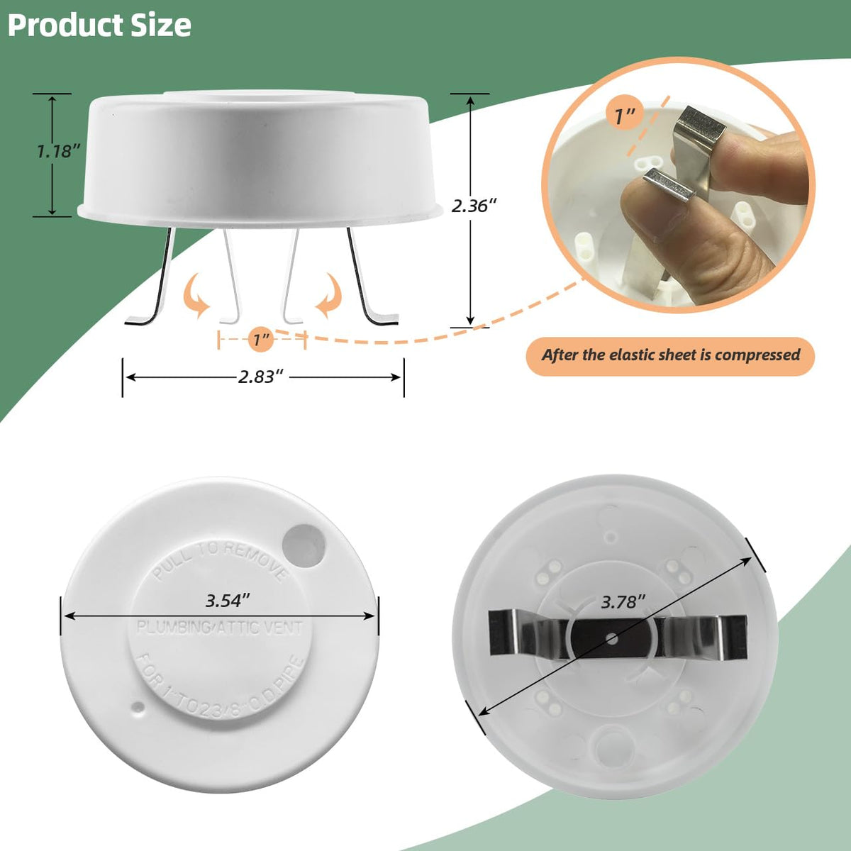 2 Pcs RV Roof Vent Cap U3571