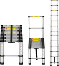 16.5FT Aluminum Telescoping Ladder 300 lbs N4524