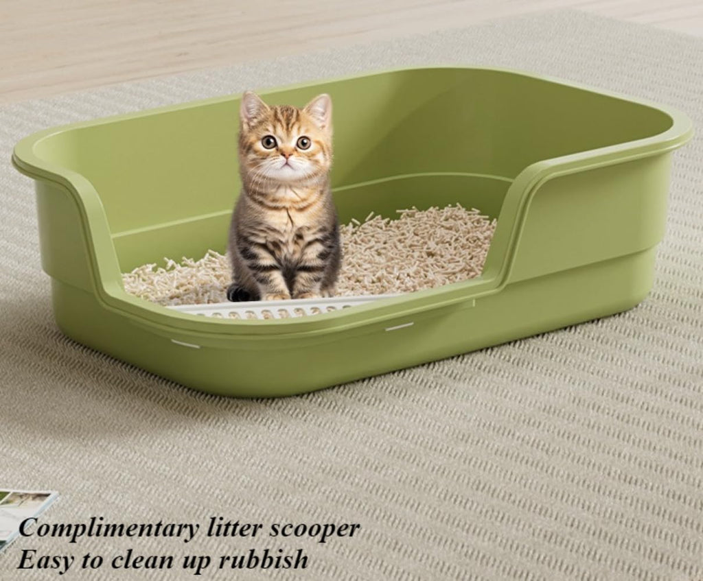 High Sides Low Entry Cat Litter Box X505487