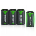 Rechargeable D Batteries 10000mAh NiMH 4 Count Y1996