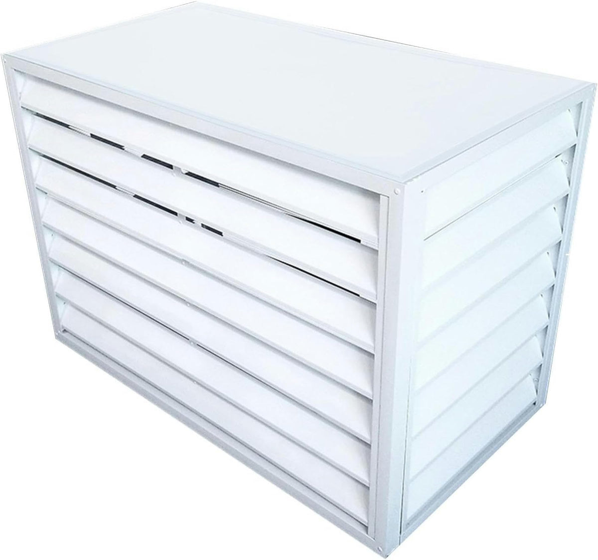 Aluminum Air Conditioner Fence Cover White 100*50*70cm N6464