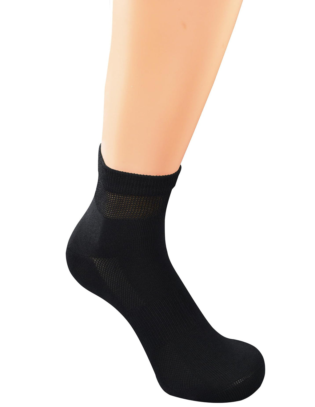 Breathable Ankle Diabetic Socks with Arch Support, 6 Pairs D974