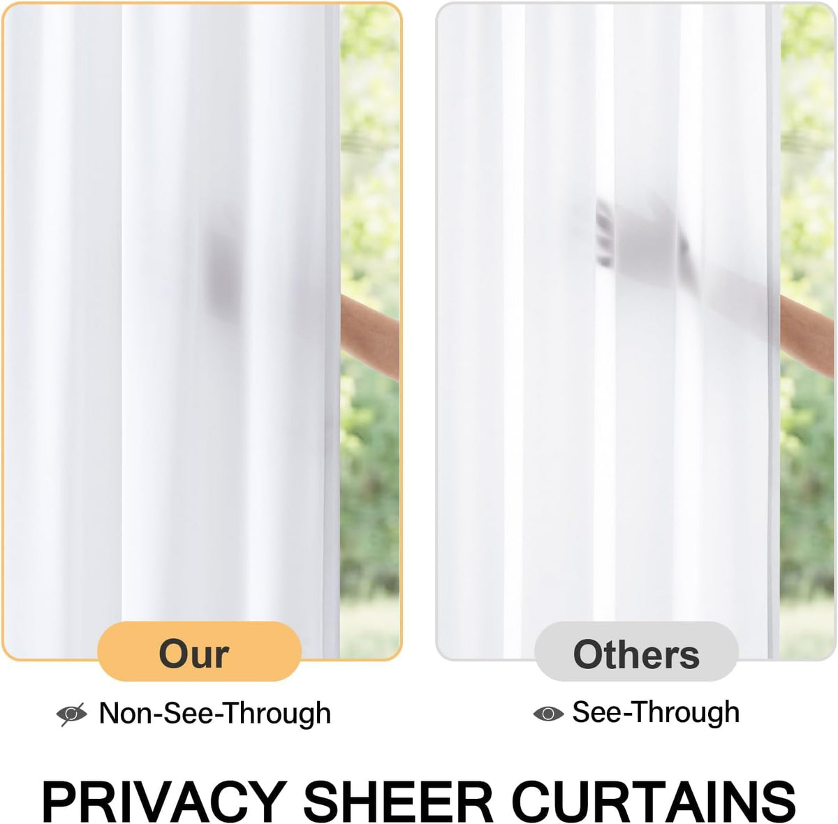 White Sidelight Curtains 2 Panels 26 x 72 inches L484417
