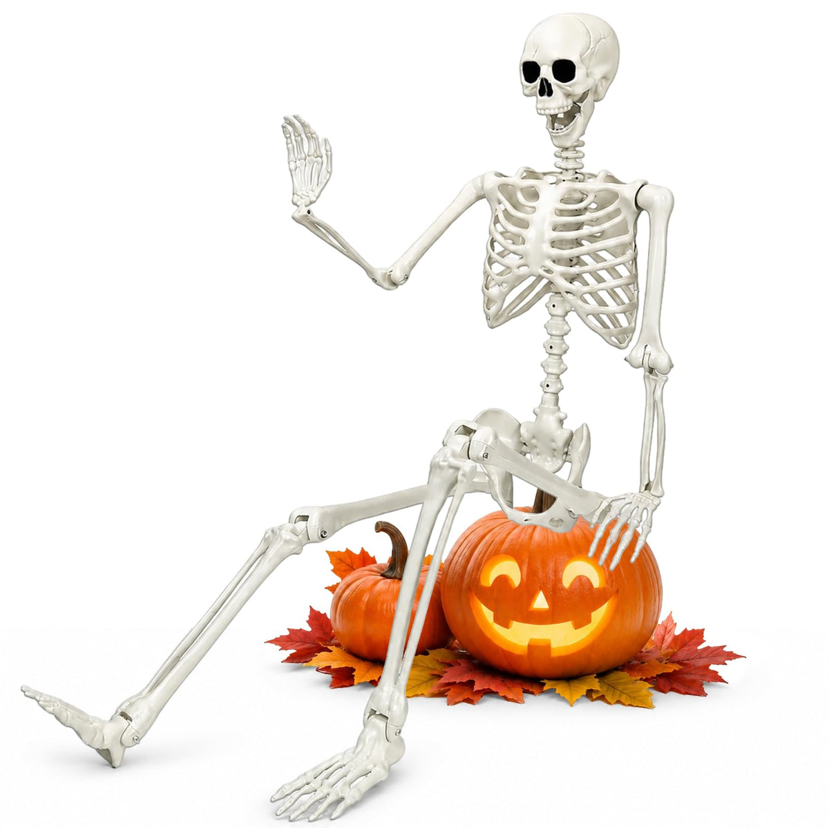 Life Size Posable Skeleton Decorations L58998