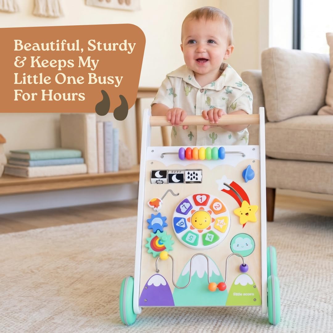 Wooden Baby Walker with Music & Lights K21689