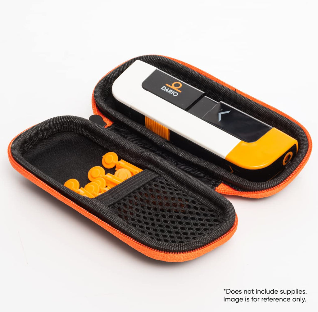 Black Diabetes Travel Case and 100 Sterile Lancets P570