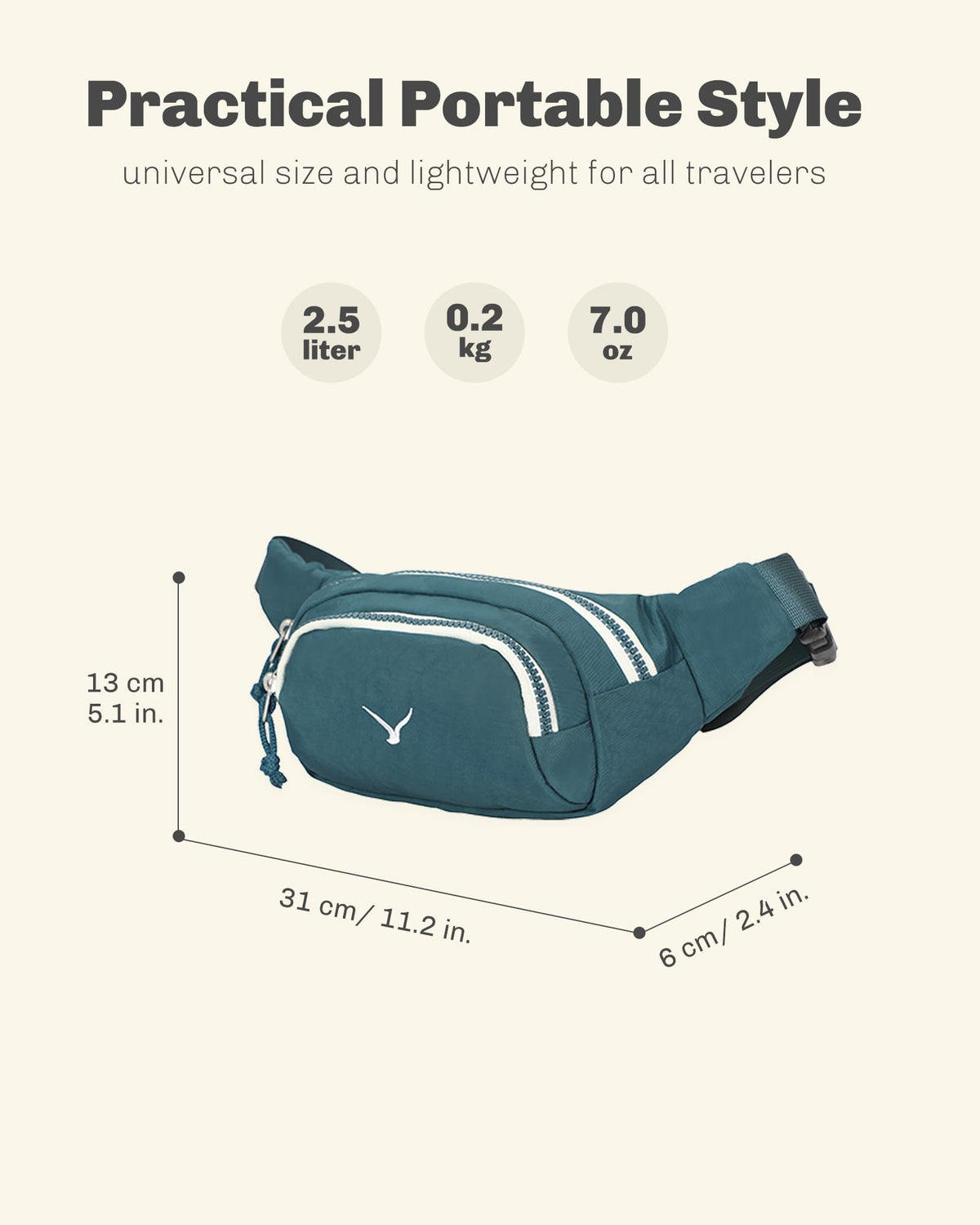 Rolling Backpack with Wheels 43L with Waist Pack X506