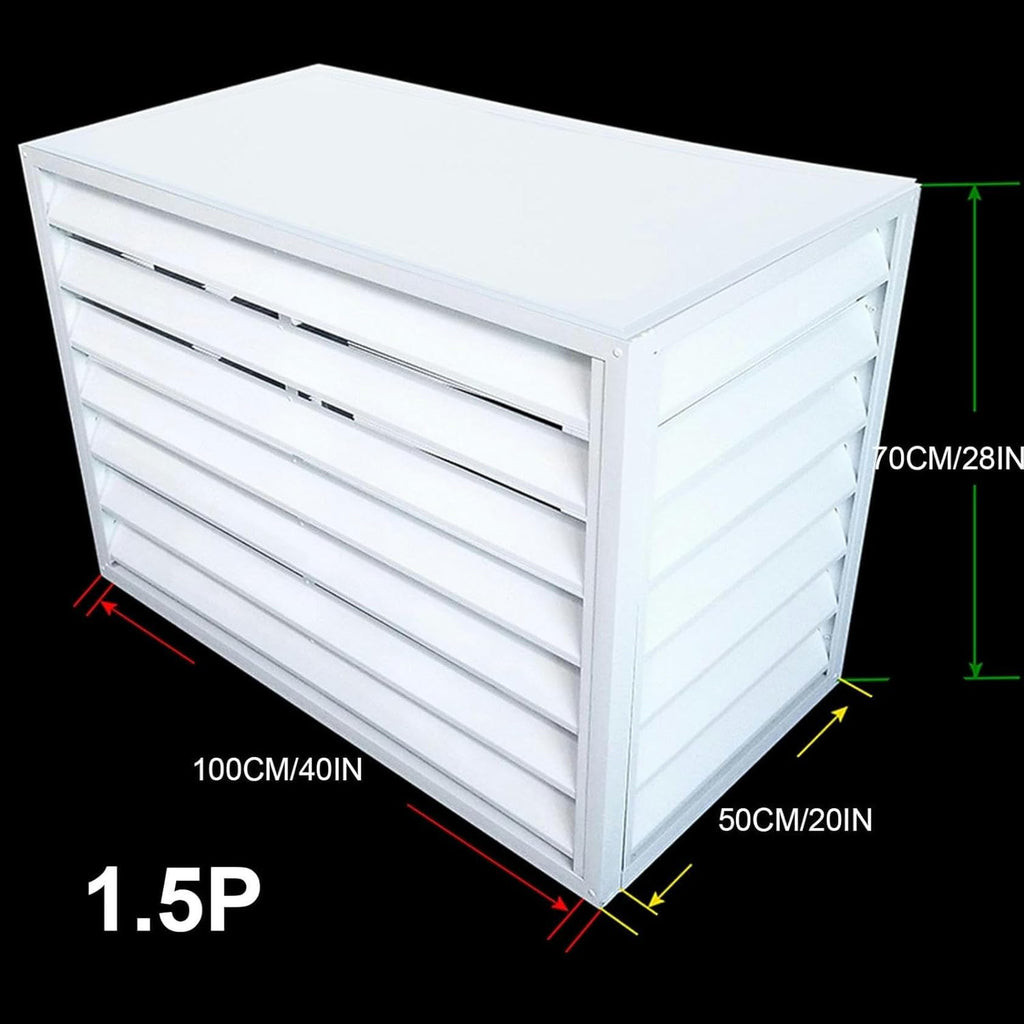 Aluminum Air Conditioner Fence Cover White 100*50*70cm N6464