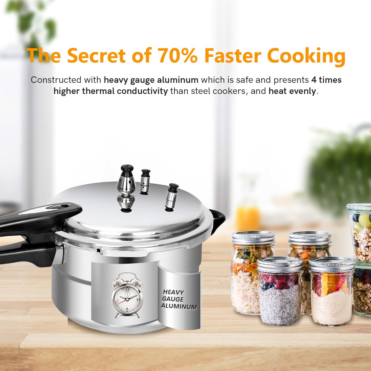 5.3 Qt Aluminum Stovetop Pressure Cooker & Canner R119447