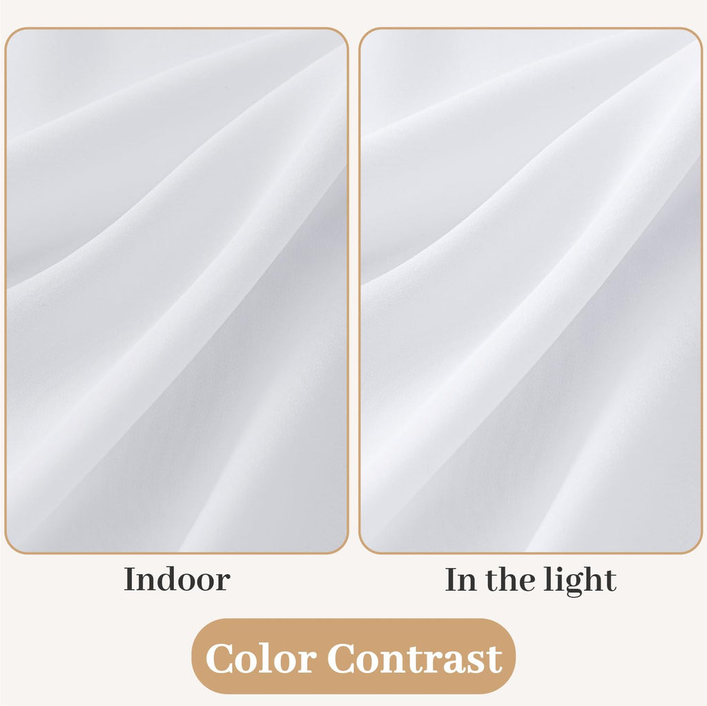 White Sidelight Curtains 2 Panels 26 x 72 inches L484417