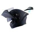 Matt Black XL Modular Full Face Motorcycle Helmet R7643