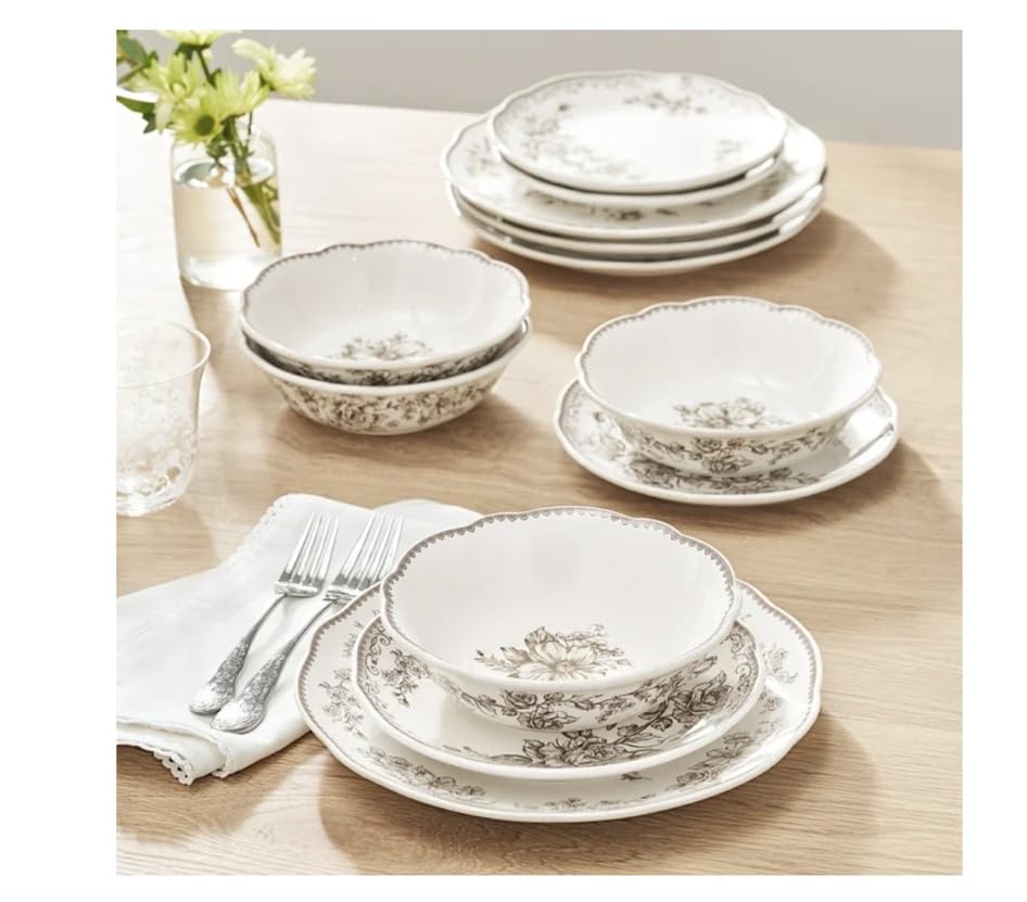 12-Piece Stoneware Dinnerware Set F247
