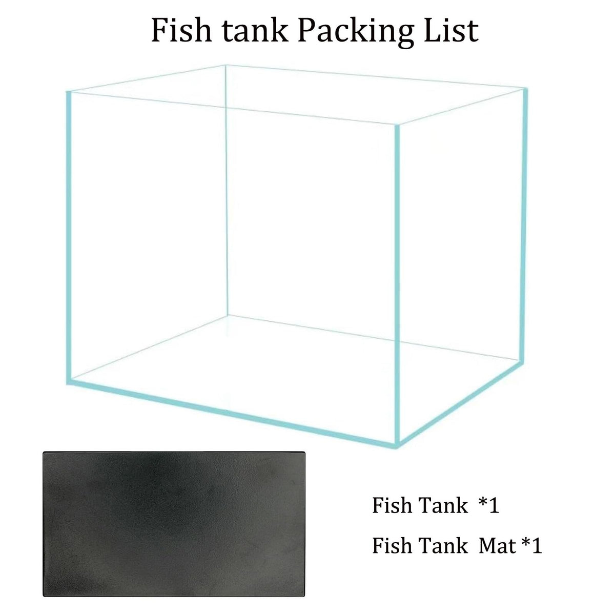 3 Gallon Glass Fish Tank H374797