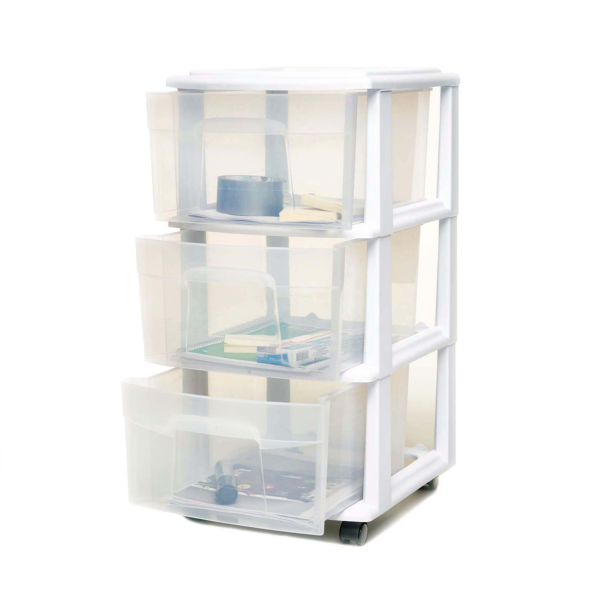 3-Drawer Cart White Y339