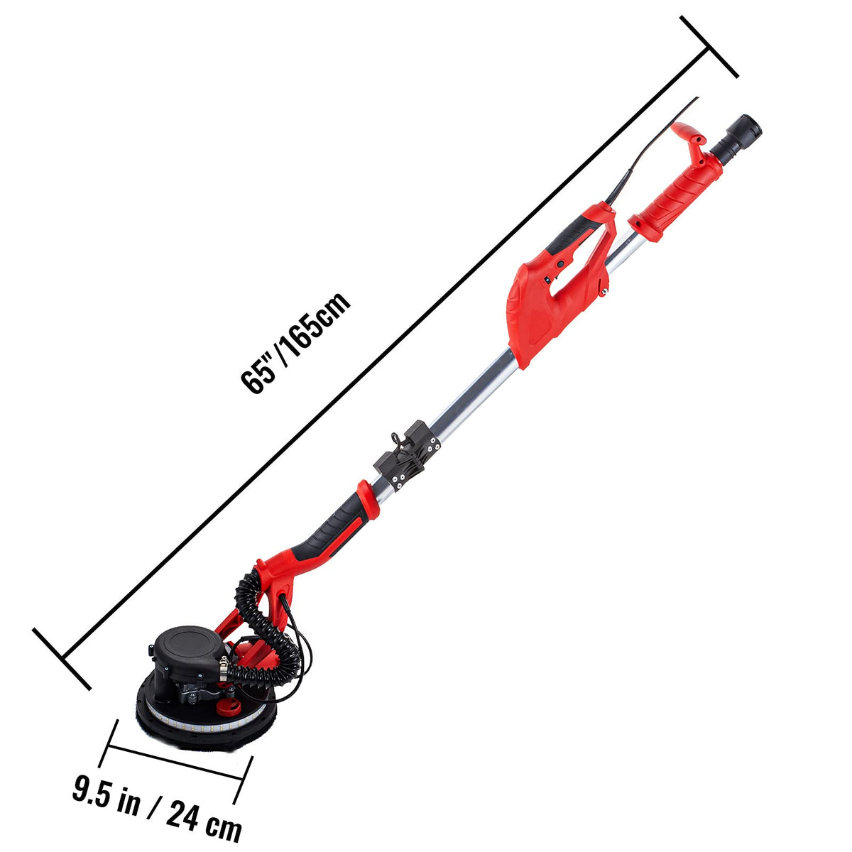 850W Variable Speed Electric Drywall Sander with Vacuum Bag B52348