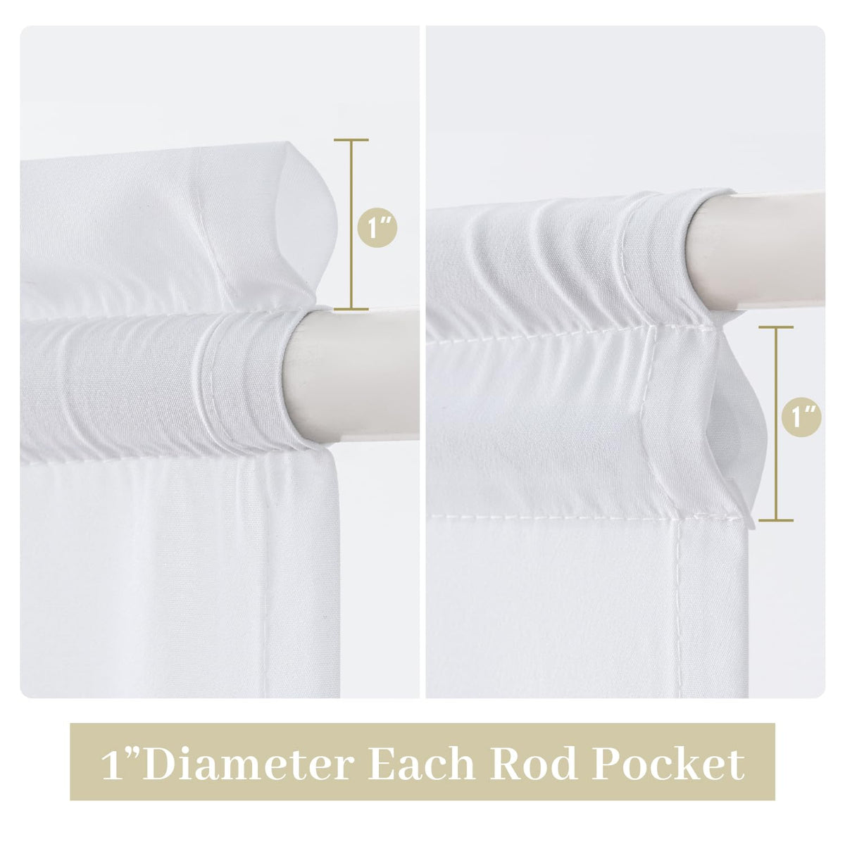 White Sidelight Curtains 2 Panels 26 x 72 inches L484417