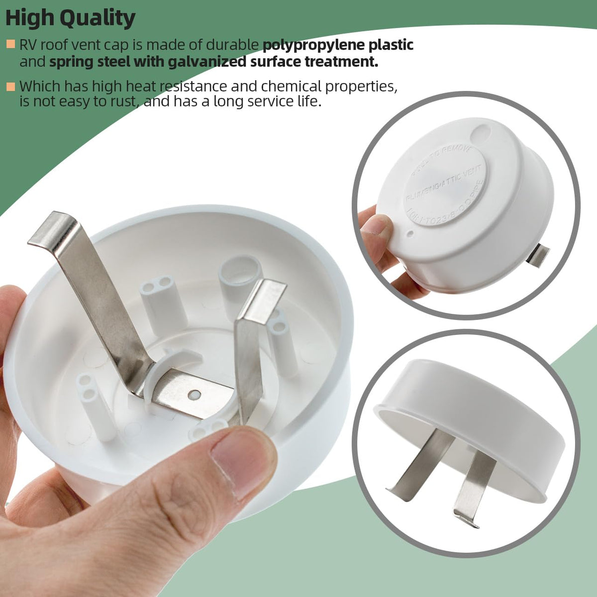 2 Pcs RV Roof Vent Cap U3571