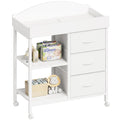 White 3 Drawer 2 Shelf Changing Table P838
