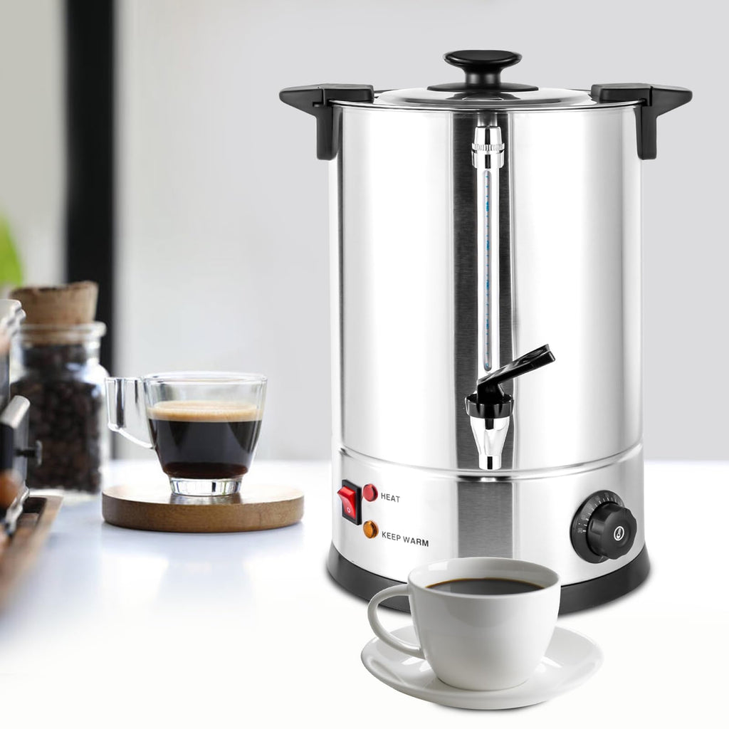 12L Stainless Steel Commercial Coffee Urn with Temp Control N78870