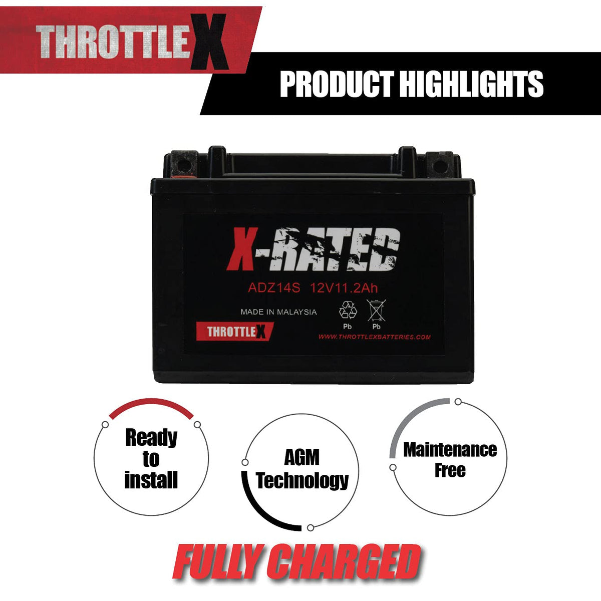 AGM Replacement Power Sport Battery V17485