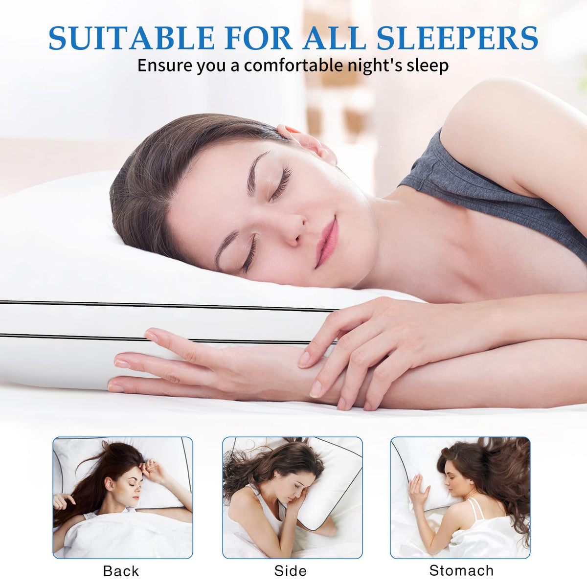 King Size Set of 2 Bed Pillows T303