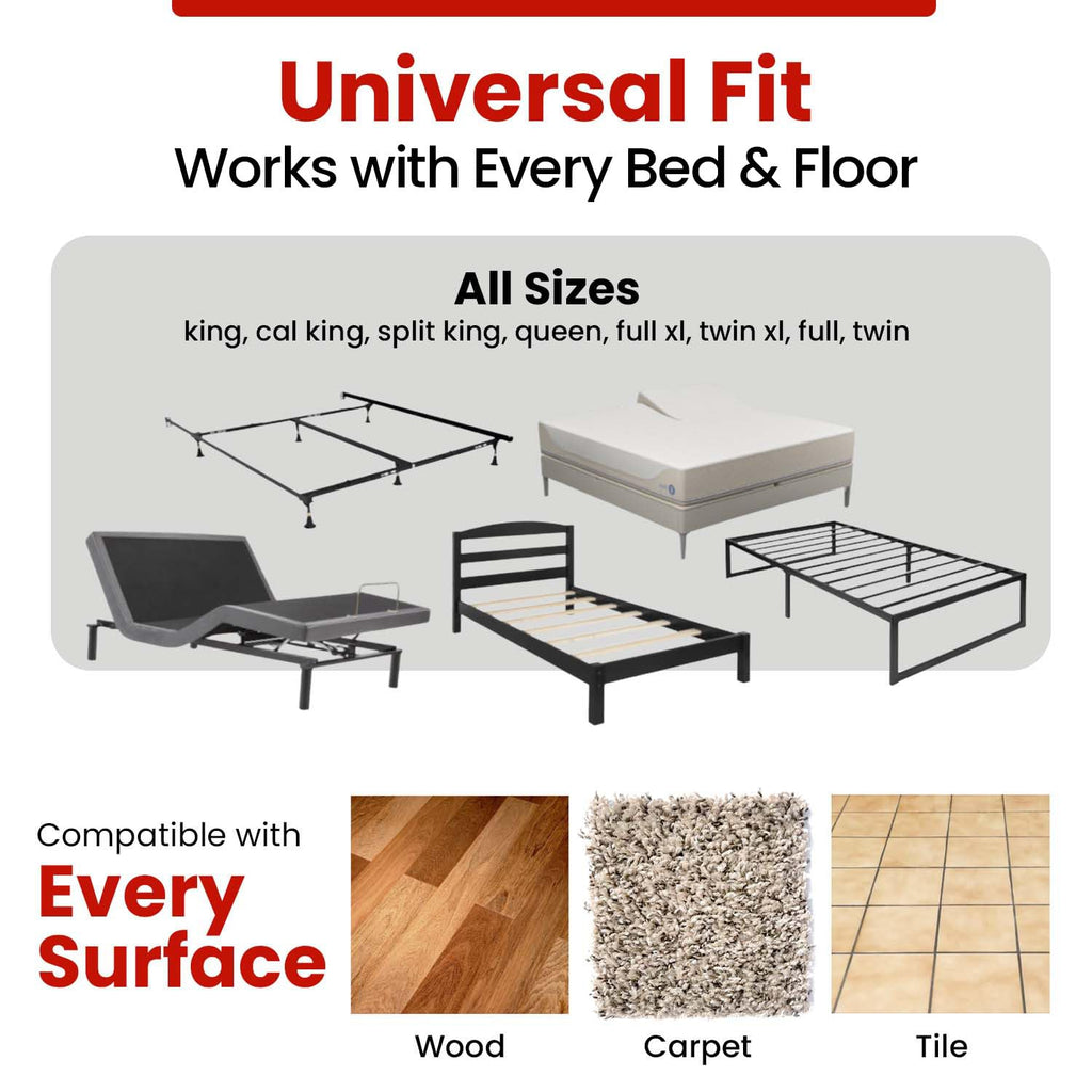 Under Bed Pet Blocker, 3 Pcs Adjustable Matte Black B2337