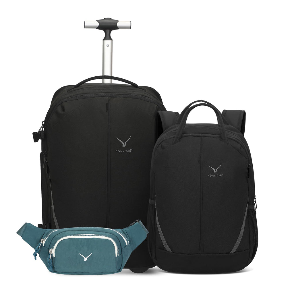 Rolling Backpack with Wheels 43L with Waist Pack X506