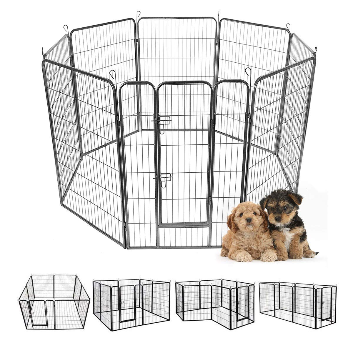 48 inch 8 Panel Metal Dog Playpen U510