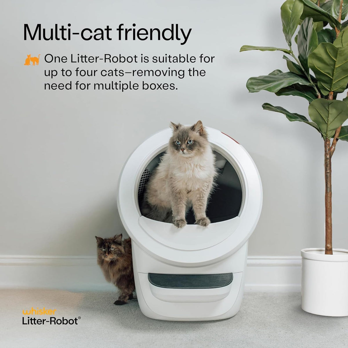 White Automatic Litter Box S26519