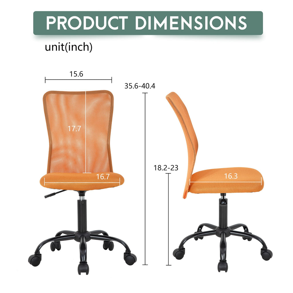 Orange Ergonomic Mesh Office Chair D846
