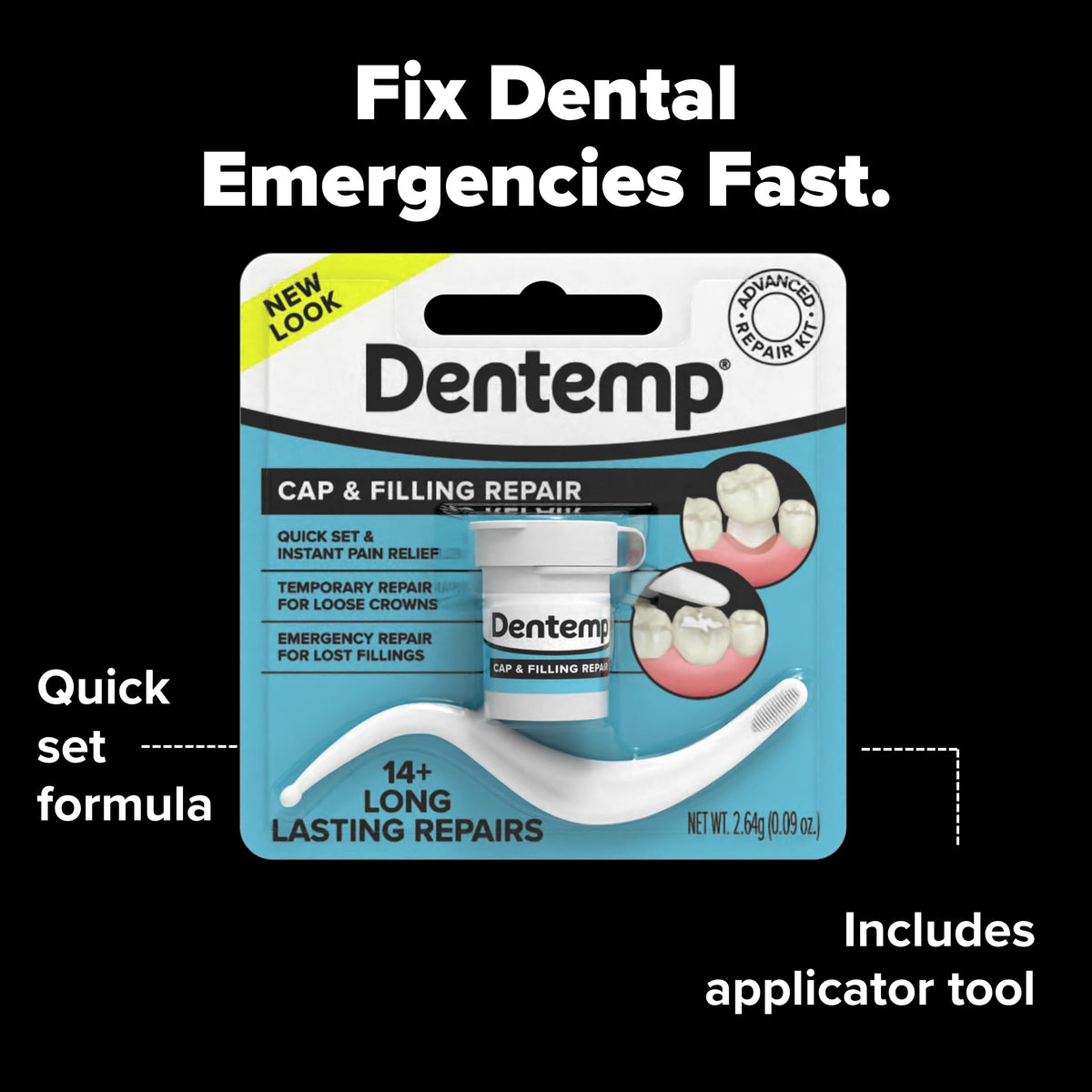 Loose Cap and Lost Filling Repair Dental Kit S66902
