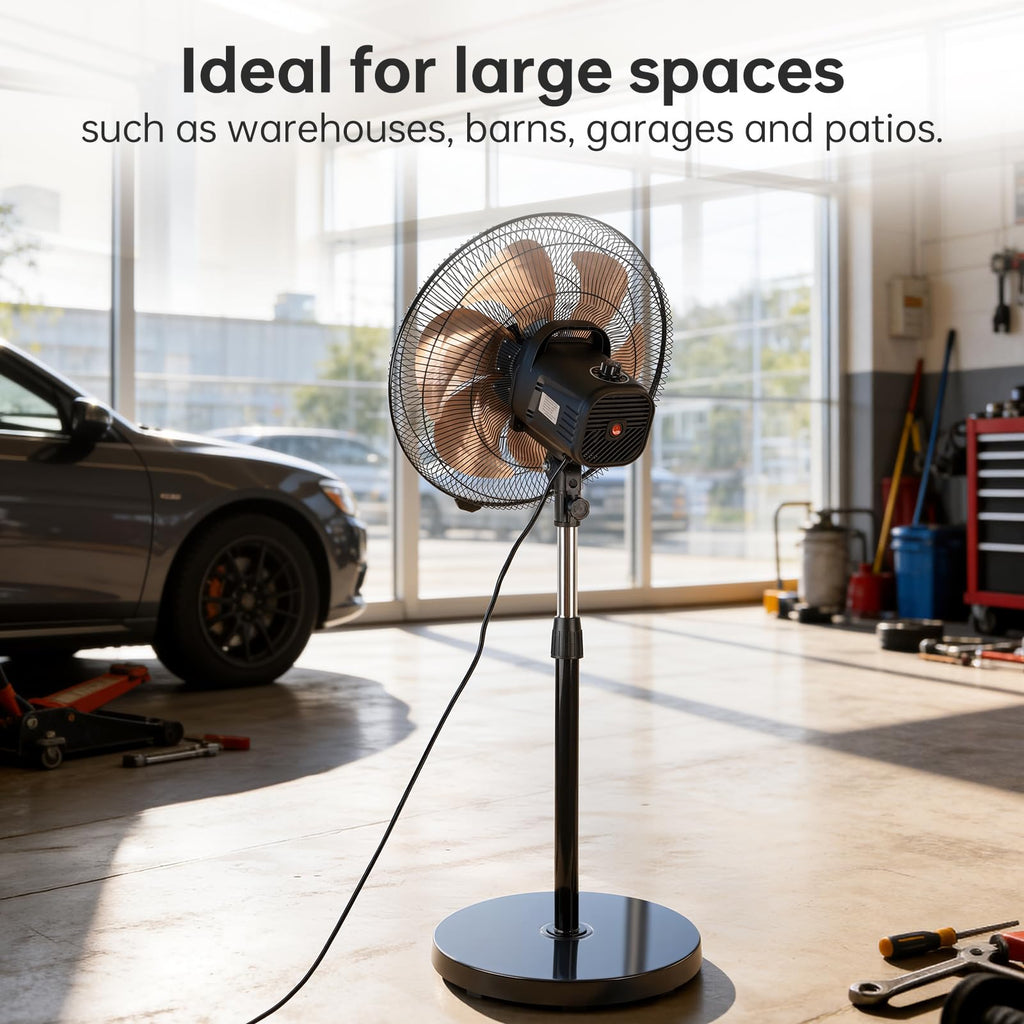 18 Inch Oscillating Metal Stand Fan U7076